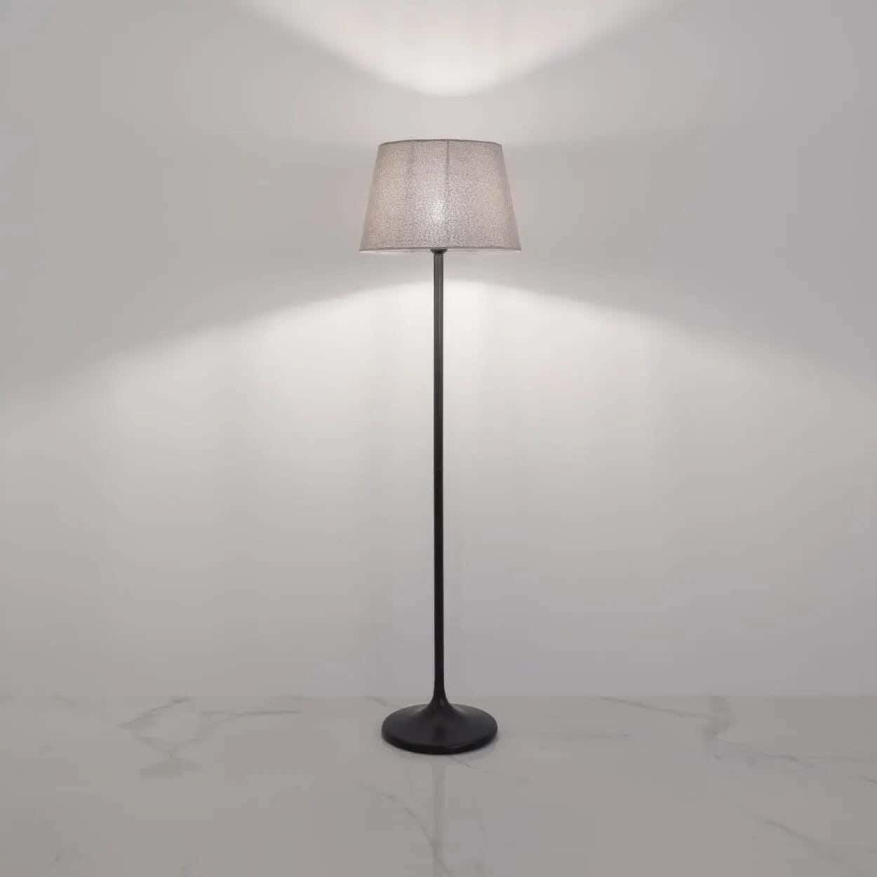 TBS Fabric Modern Floor Lamp, 160 ×40 cm - Beige