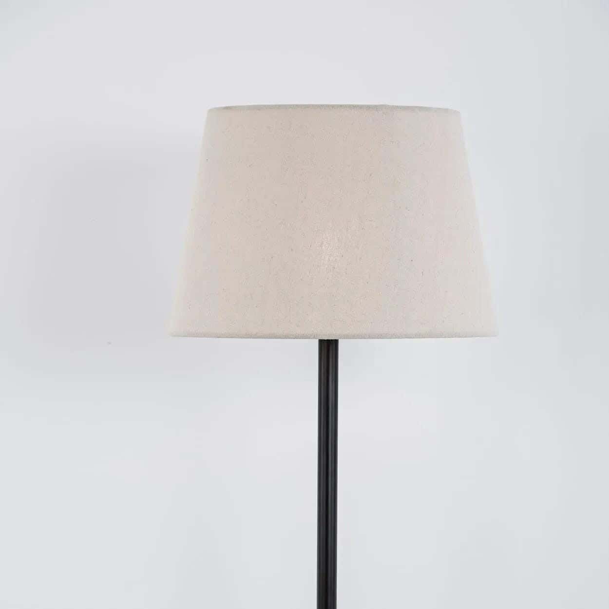 TBS Fabric Modern Floor Lamp, 160 ×40 cm - Off White