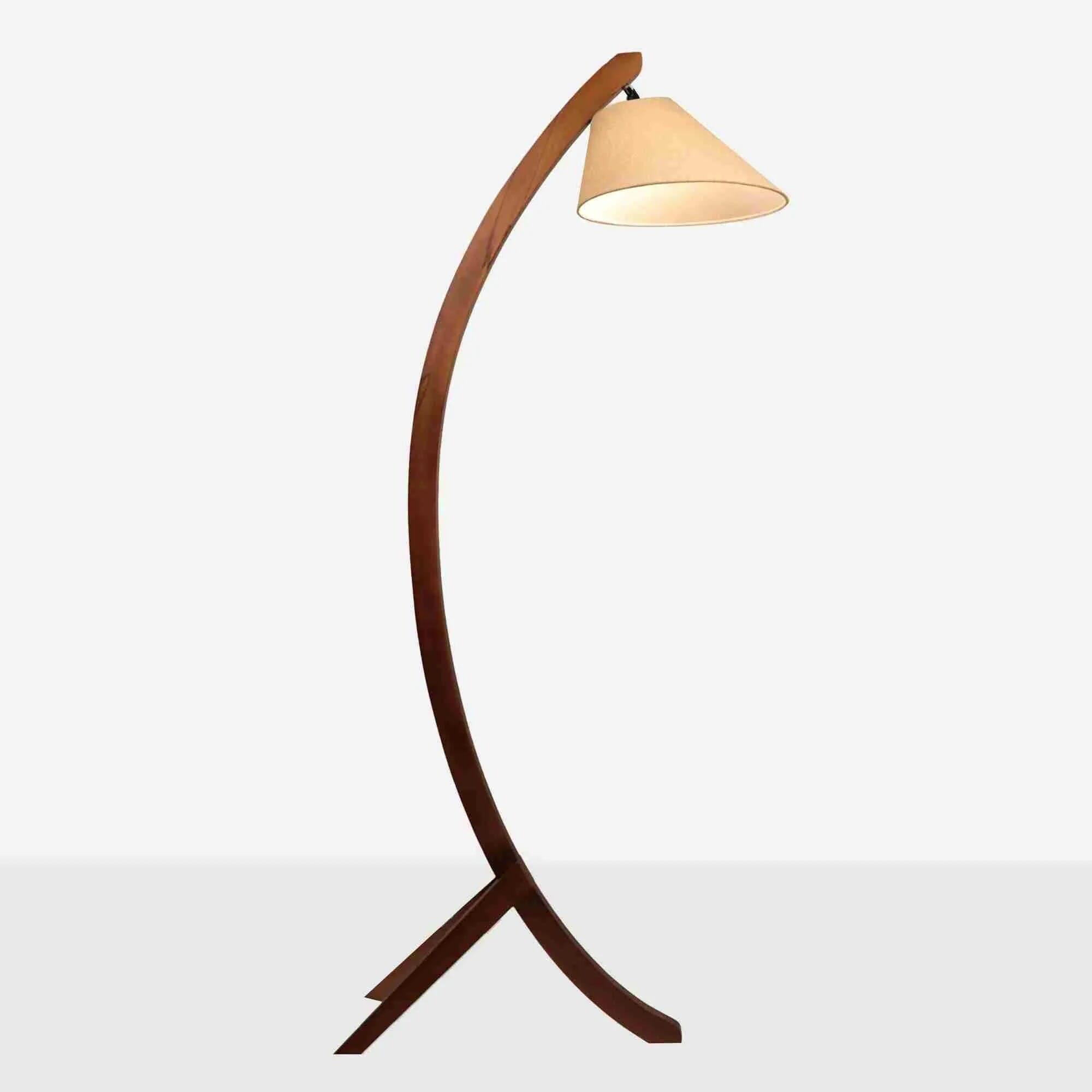 TBS Fabric Modern Floor Lamp, 180 ×30 cm - Beige