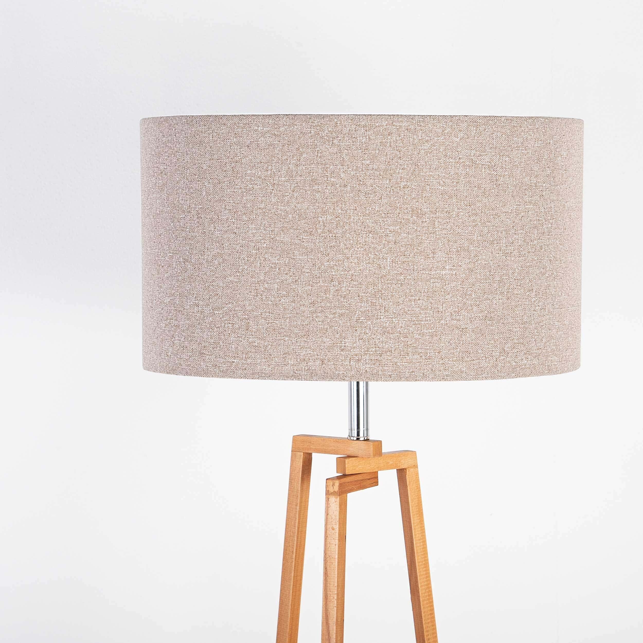 TBS Fabric Modern Floor Lamp, 160 ×40 cm - Beige