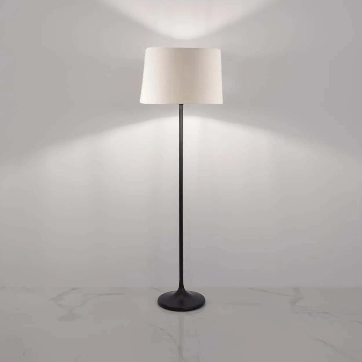 TBS Fabric Modern Floor Lamp, 160 ×40 cm - Beige
