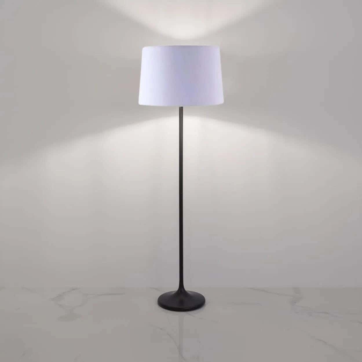 TBS Fabric Modern Floor Lamp, 160 ×40 cm - Off White