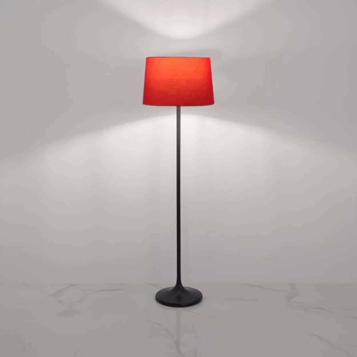 TBS Fabric Modern Floor Lamp, 160 ×40 cm - Orange