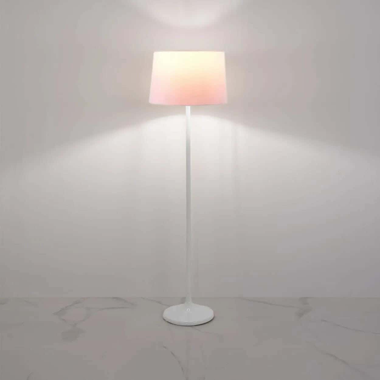 TBS Fabric Modern Floor Lamp, 160 ×40 cm - Pink