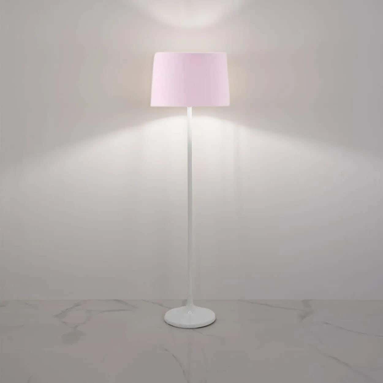 TBS Fabric Modern Floor Lamp, 160 ×40 cm - Pink
