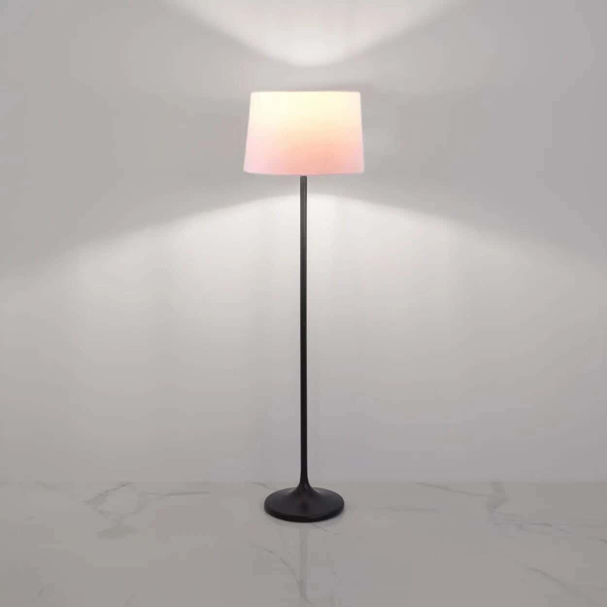 TBS Fabric Modern Floor Lamp, 160 ×40 cm - Off White