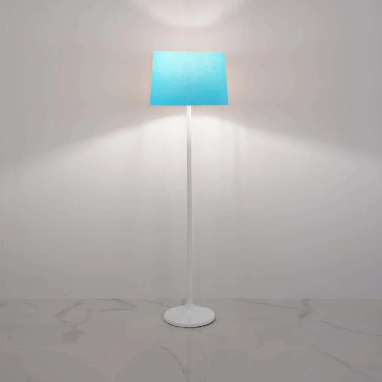 TBS Fabric Modern Floor Lamp, 160 ×40 cm - Light Blue