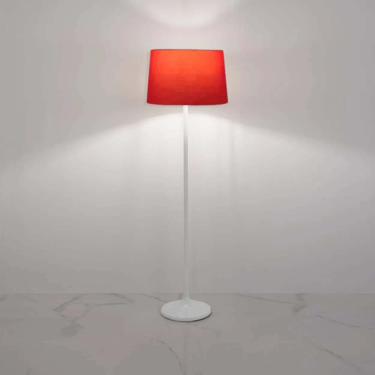 TBS Fabric Modern Floor Lamp, 160 ×40 cm - Red