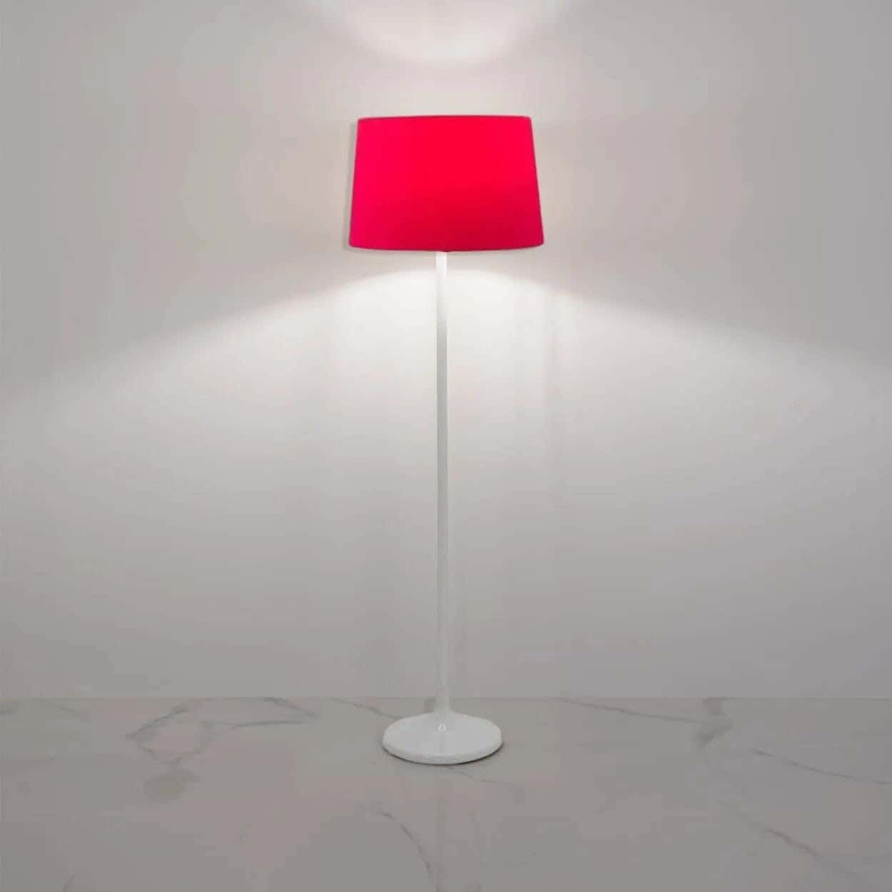 TBS Fabric Modern Floor Lamp, 160 ×40 cm - Red