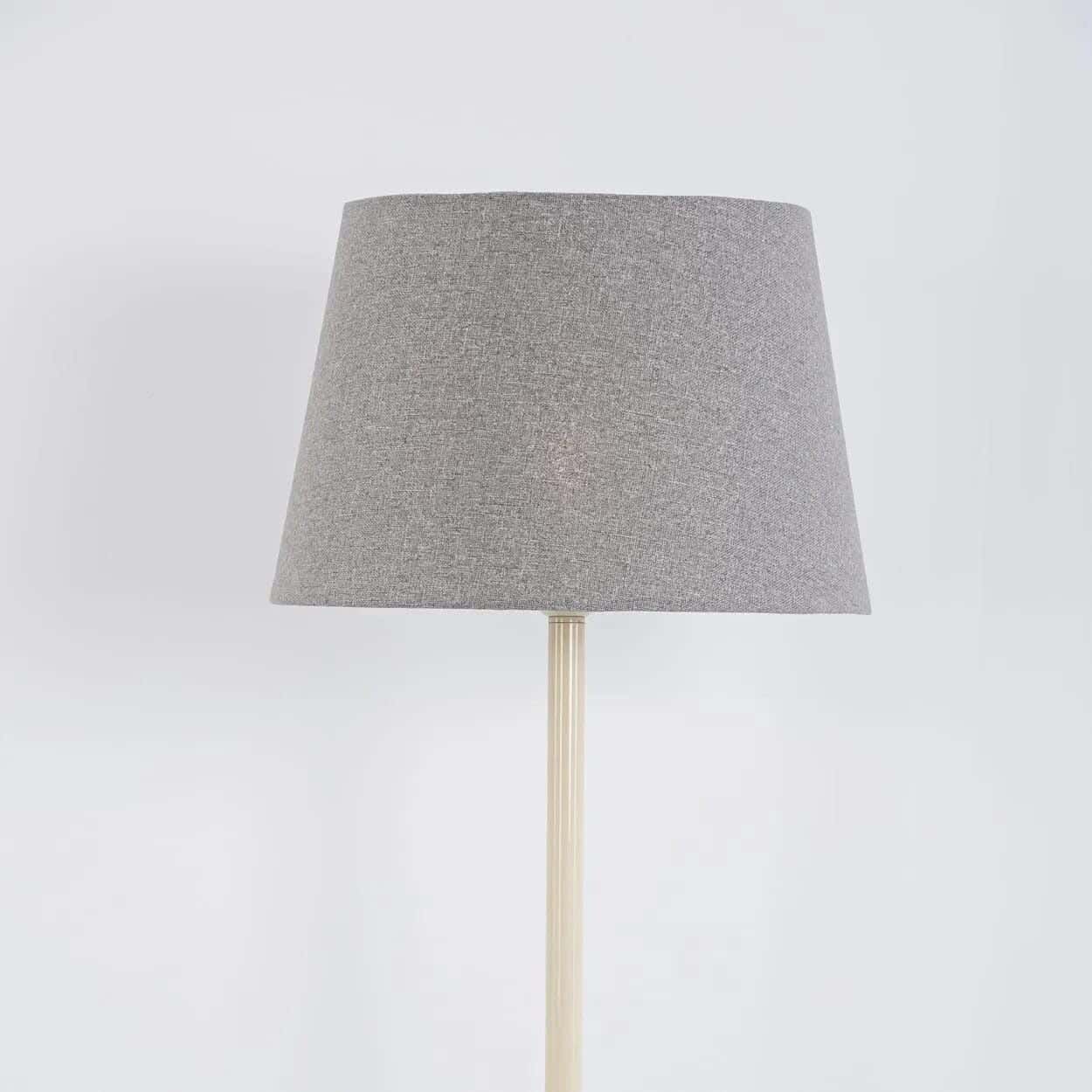 TBS Fabric Modern Floor Lamp, 160 ×40 cm - Grey