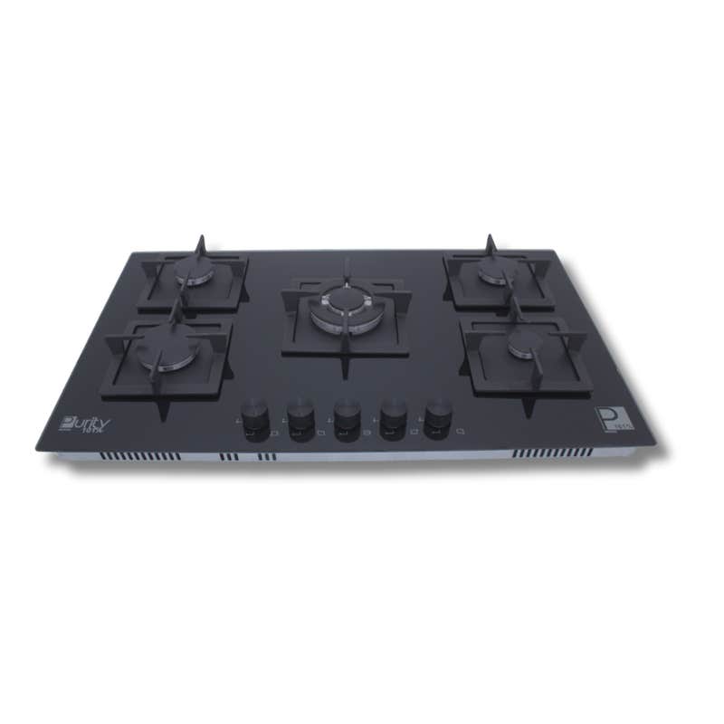 Purity HPT915G Built-in Gas Cooker, 90 cm, 5 Burners - Black