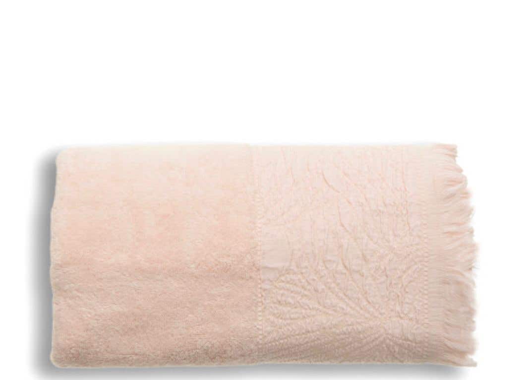 Jacquardina Cotton Hand Towel, 70 x 140 - Rose
