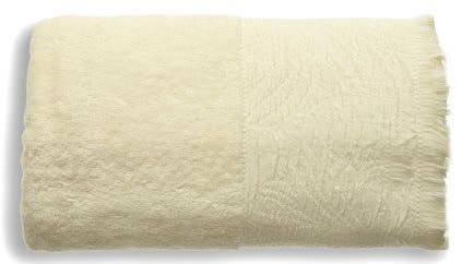 jacquardina Cotton bath sheet, 140×70 cm - off white