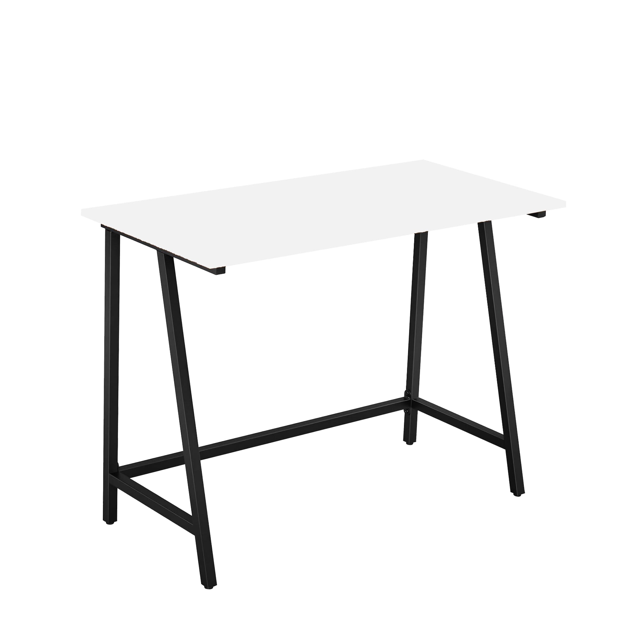 Metal Desk With Thai MDF Melamine Wood Top, Electrostatic Paint Finish, 80×75×50 cm, FM0045 - White