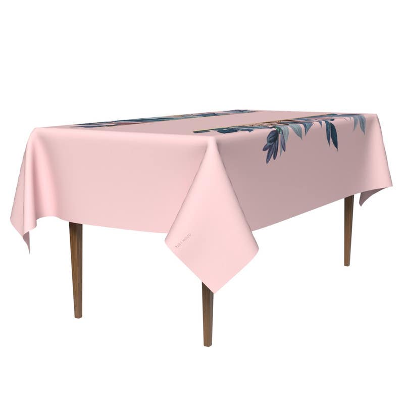Polyester Tablecloth, 140×300 cm - Rose Blue