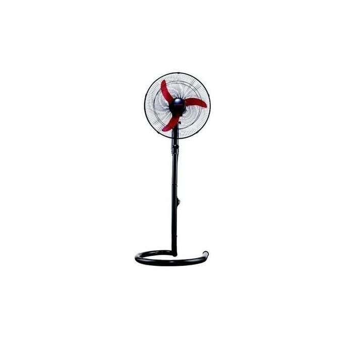 Fresh Ghost Stand Fan, 18 Inch, 3 Blades - Black/Red