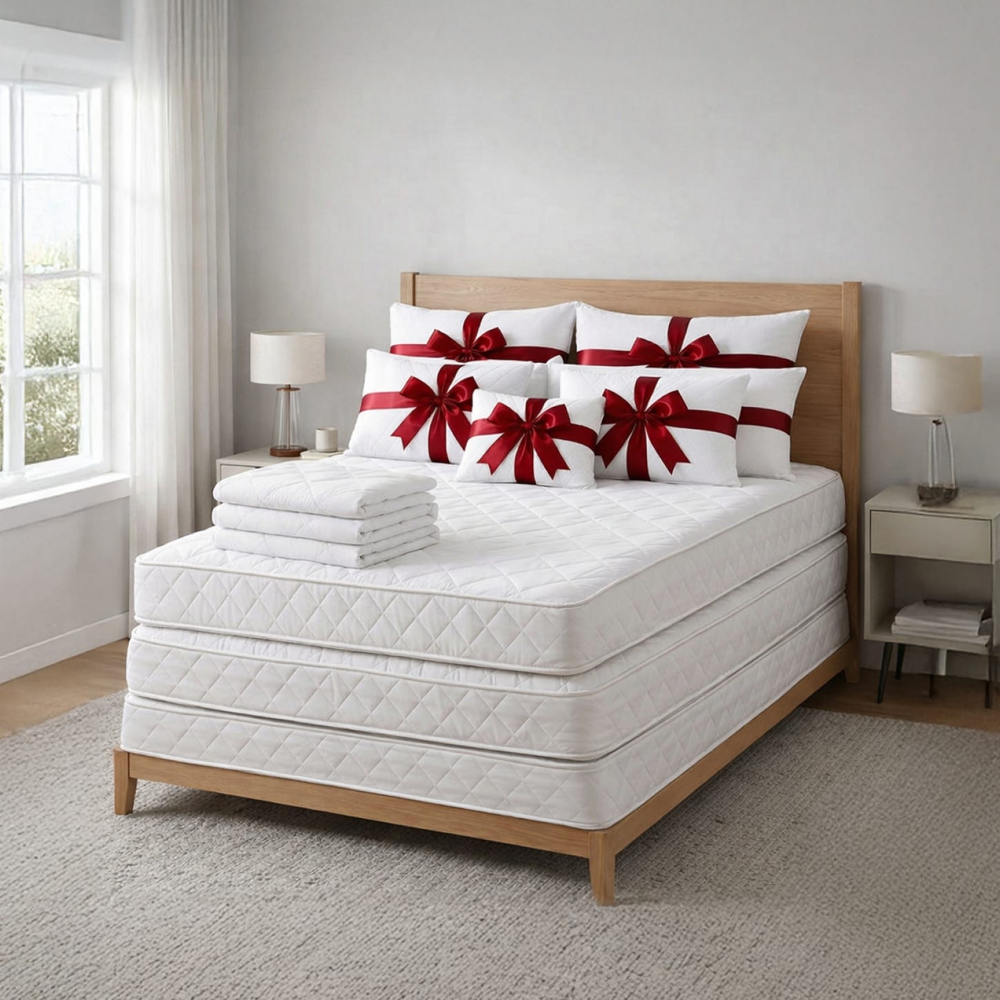 Mattress display set, 12 pieces - White