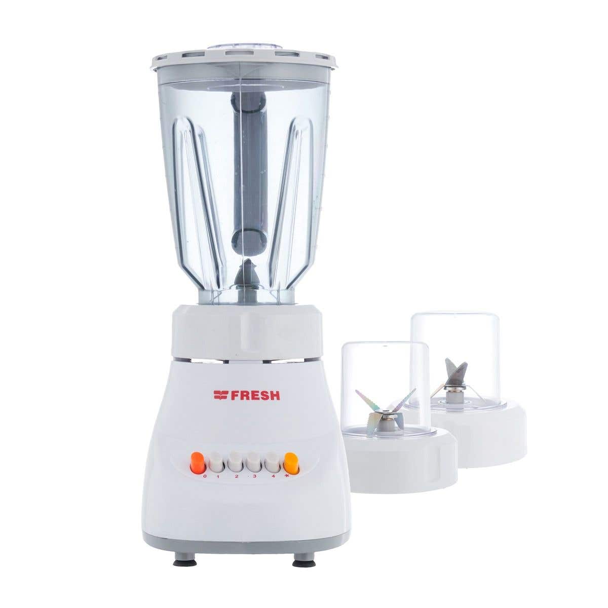 Fresh Al Shabah Blender, 2 Grinder, 1.5 Liter, 360 Watt - White