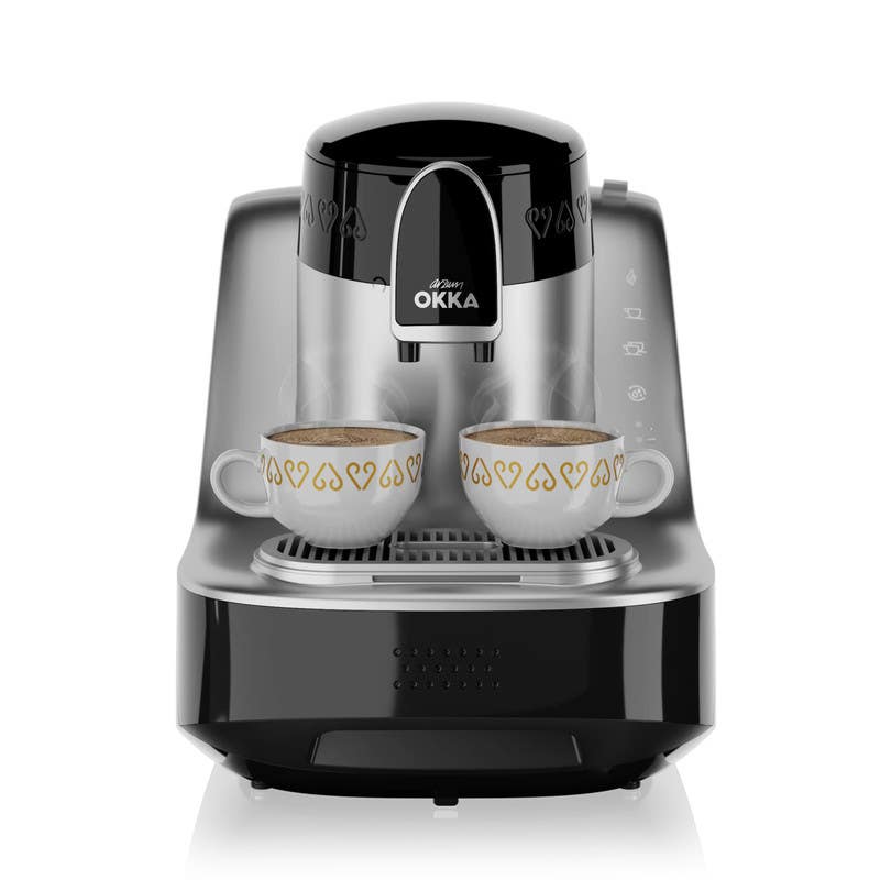 Arzum Okka Elite Automatic Coffee Machine, 2 Cups - Silver