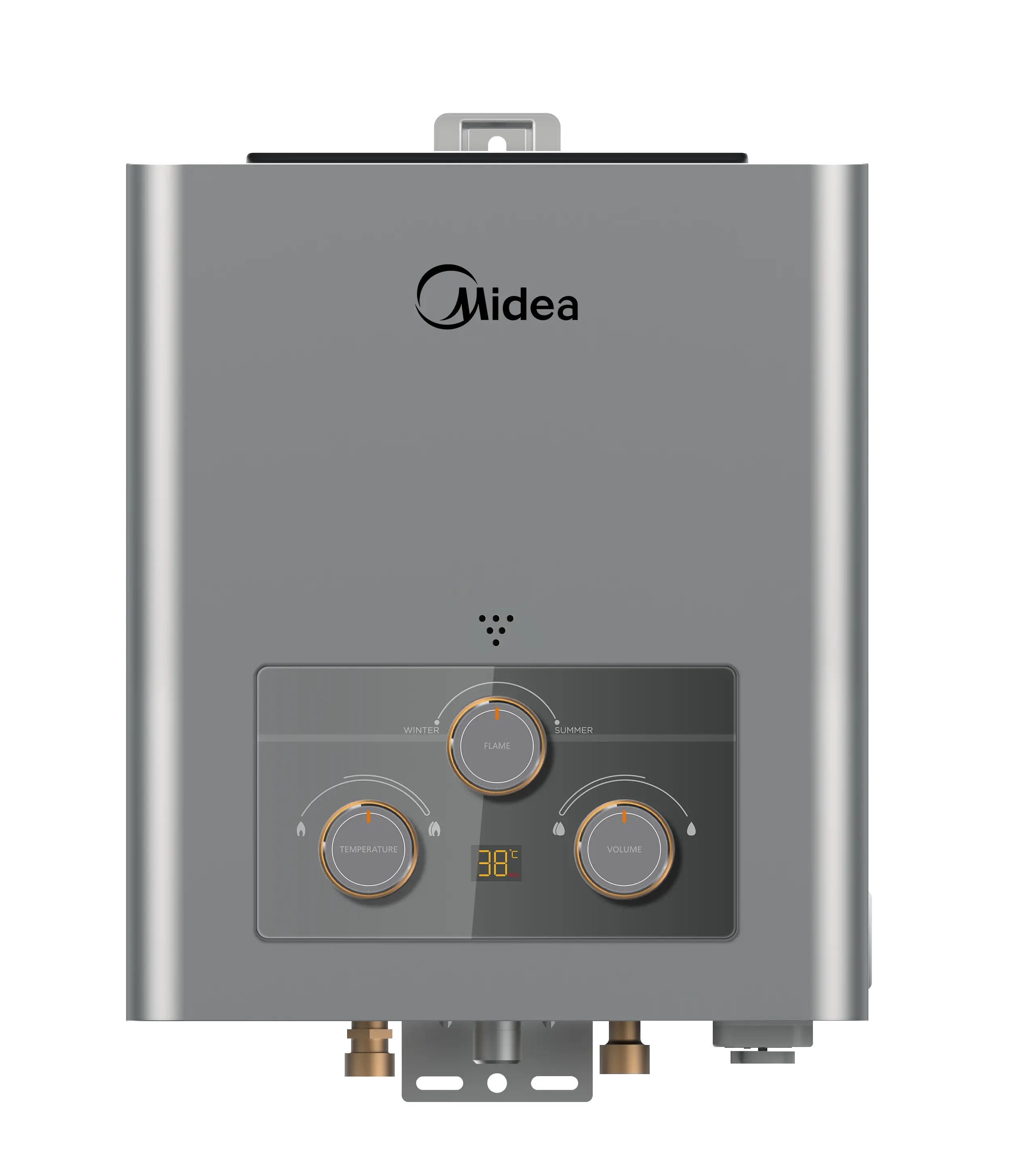 Midea MGWH06-12MZLEG(S) Gas water Heater, 6 Liter - Grey