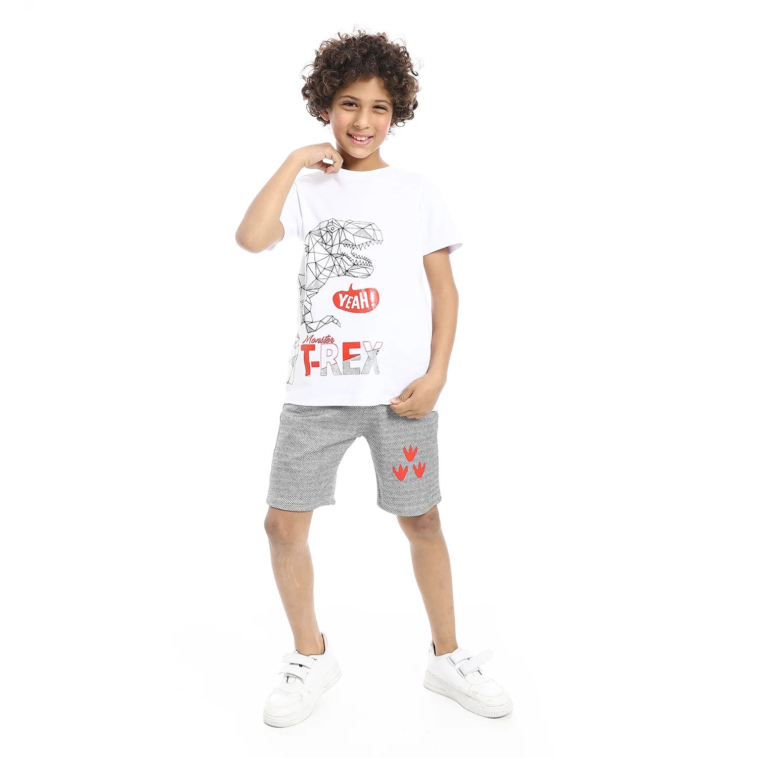 Caesar Cotton Boys T-Shirt & Shorts Set