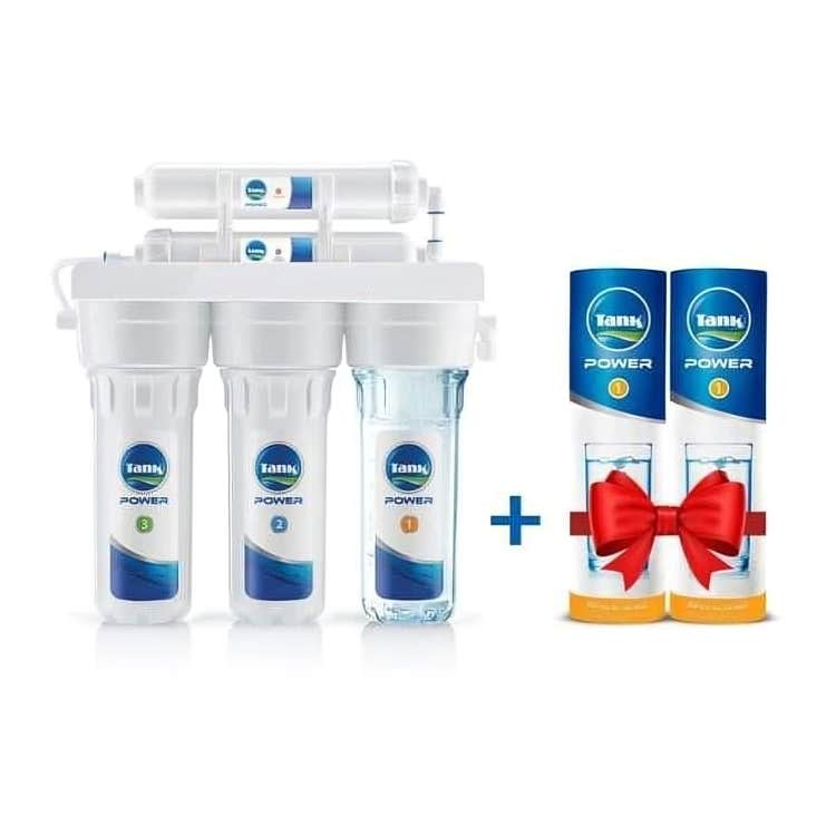 Tank Power Water Filter, 5 Stages, 2 Extra Candles TP1 - White