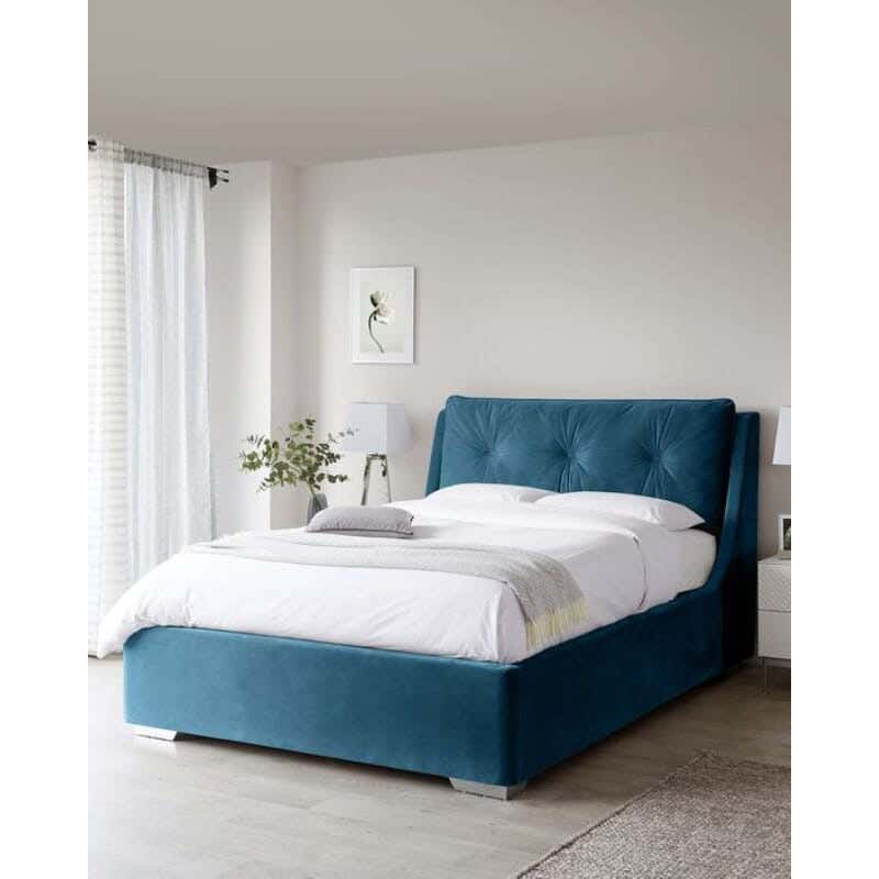 Beech wood bed, 120 x 180 x 200 cm - Genzari