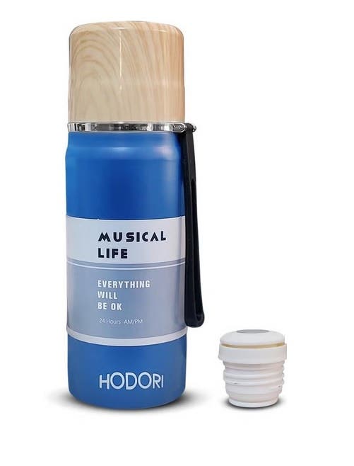 Insulated Stainless Steel Thermal Thermos, 420ml - Blue