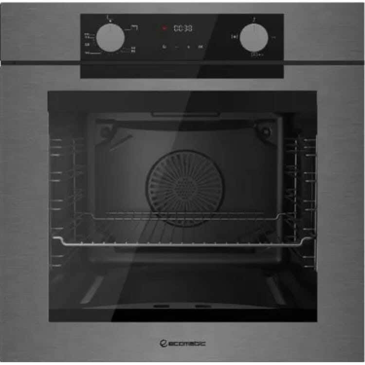 Ecomatic Built-In Gas Oven, 60 Cm - Silver