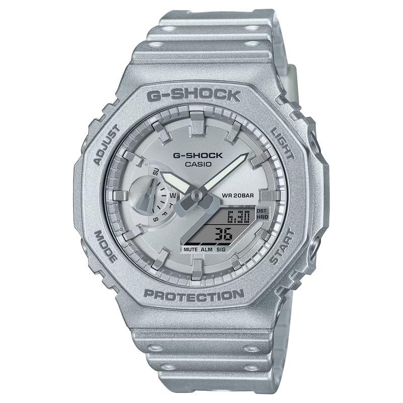 G-Shock GA-2100FF-8ADR Analog-Digital Watch For Men, Water Resistant - Gray