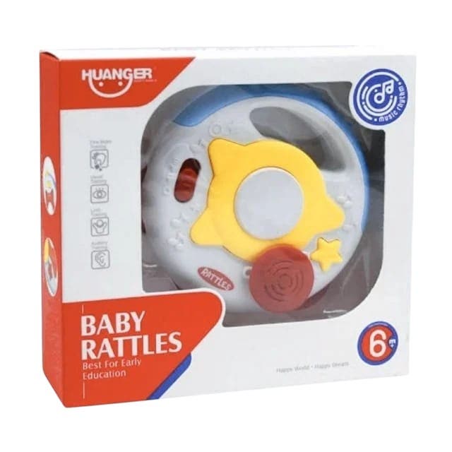 Alsafwa W25-84 Musical Steering Wheel Car Toy for Unisex Children - Multicolor