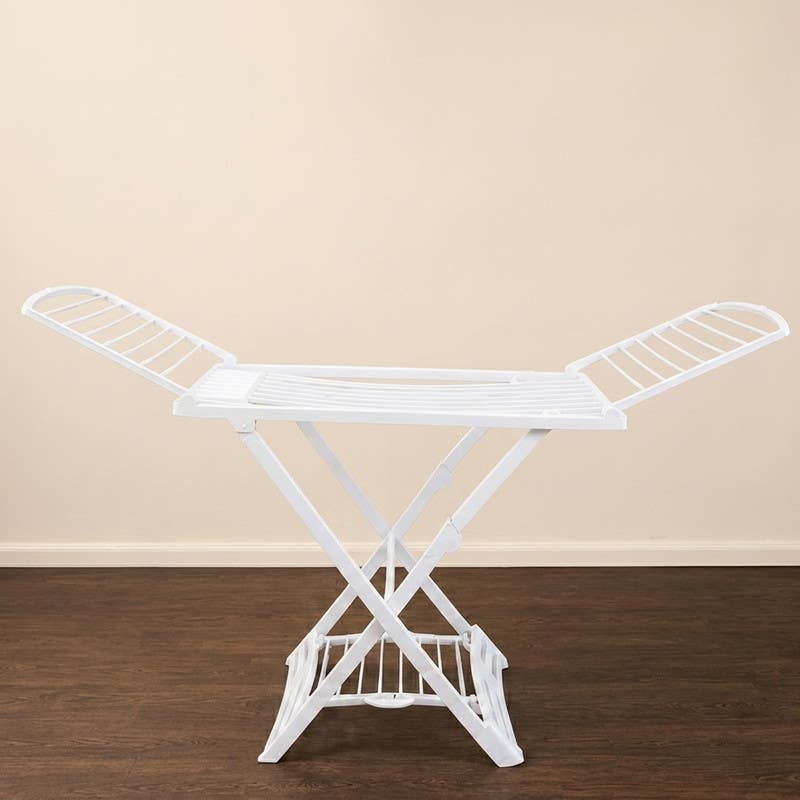Rovanio Plastic Clothes Drying Rack, 54.5x125 cm - White