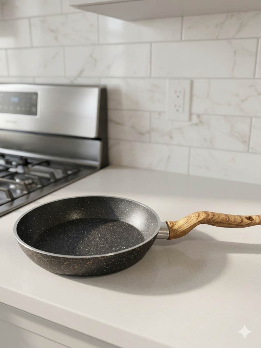 Terynova Granite Frying Pan – Black