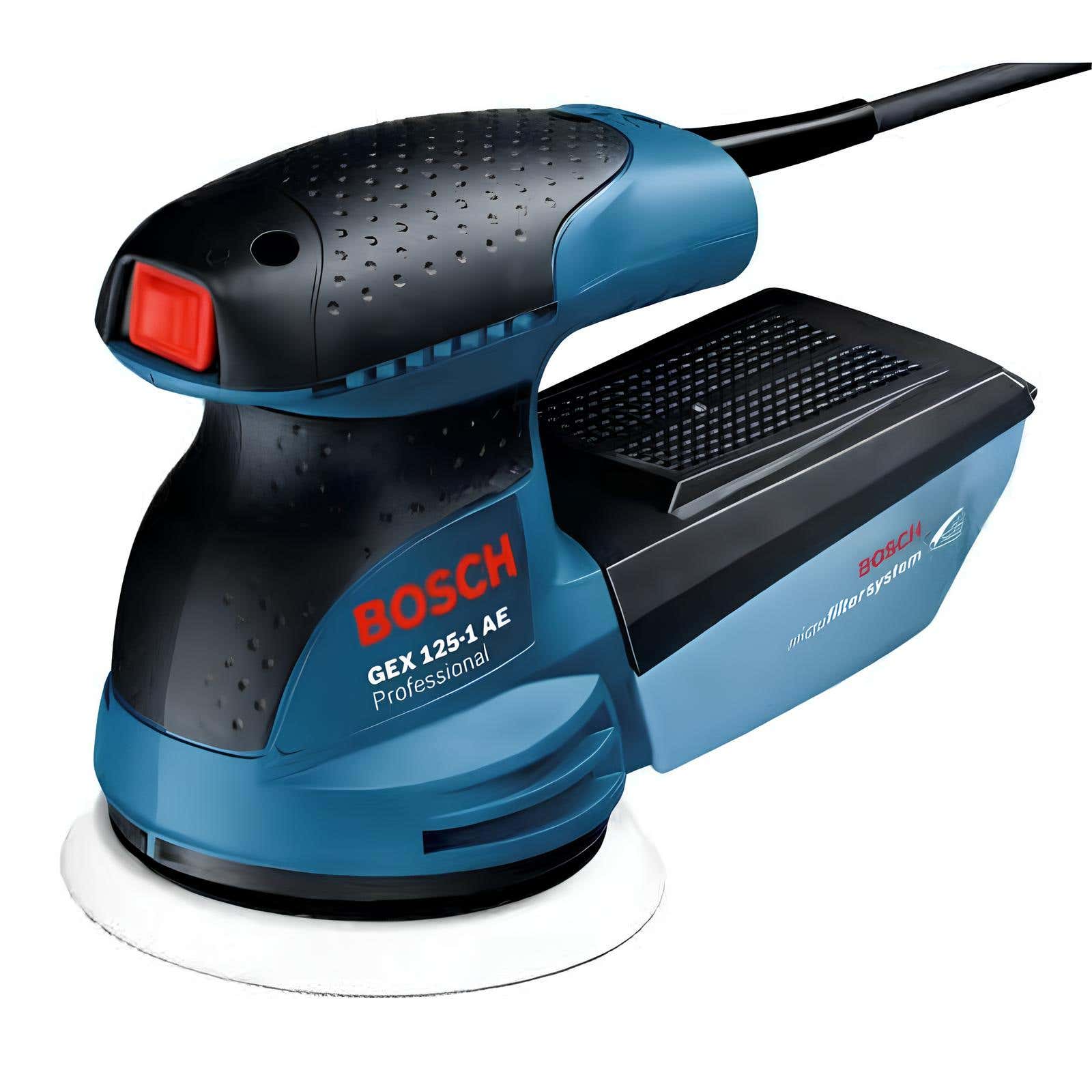 Bosch Gex125 Professional Rotary Sander, 250 Watt - Blue Black