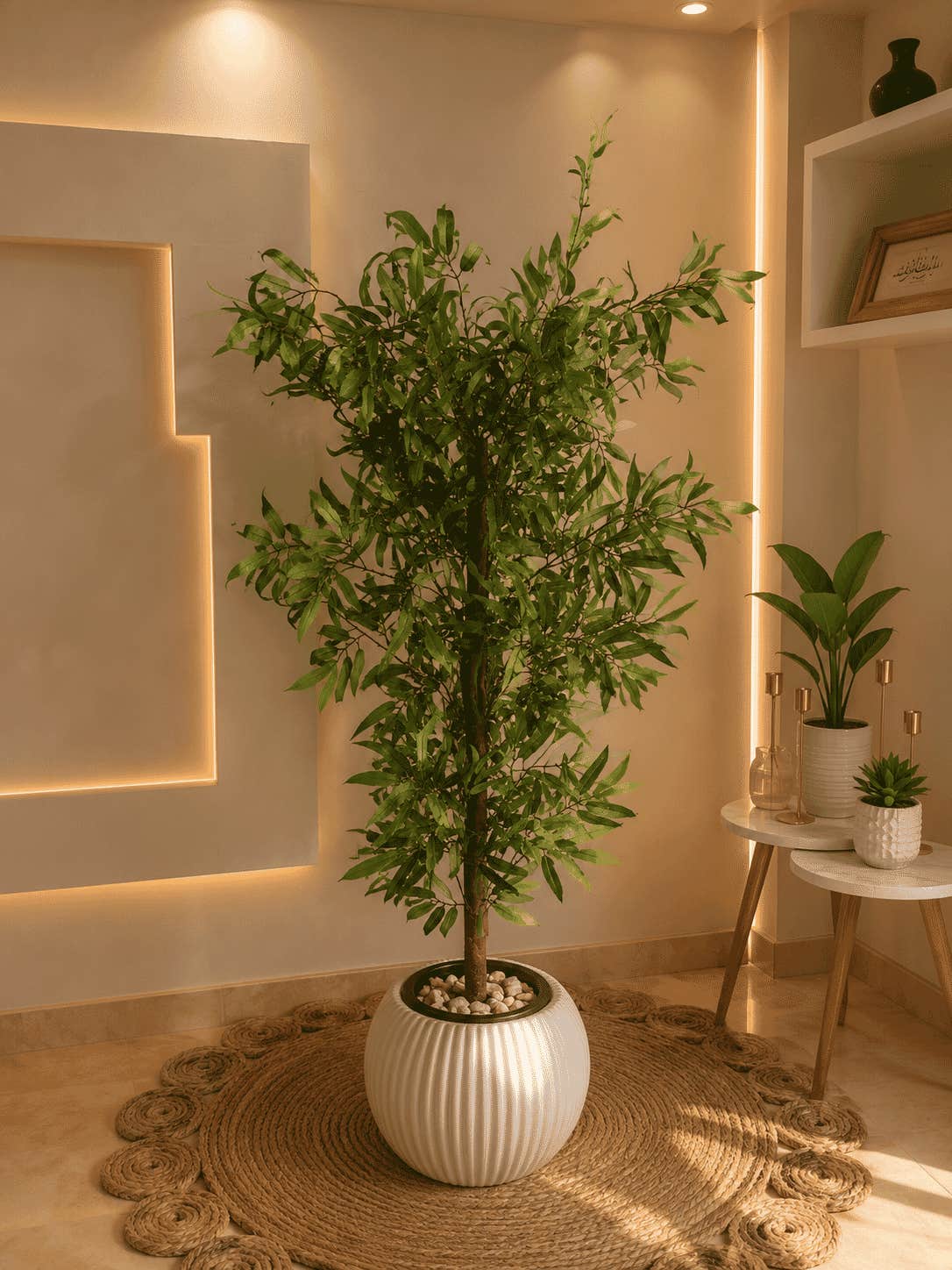 Decorative artificial tree, 30x30x165 cm, shatterproof acrylic - Multicolor