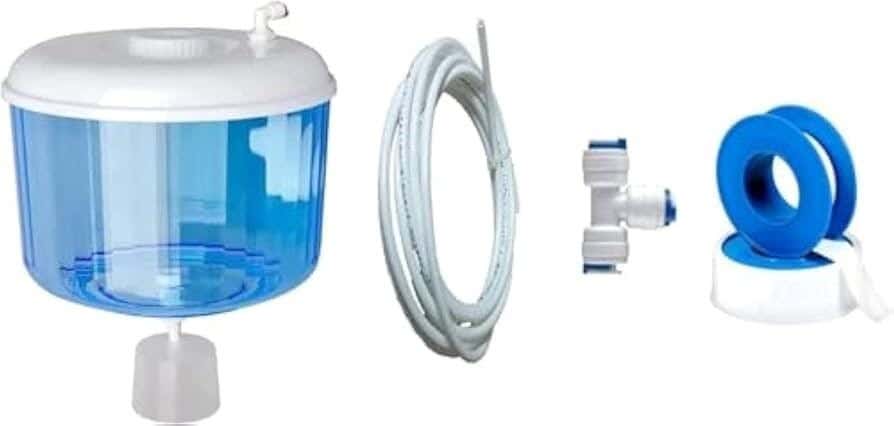 Plastic Water Dispenser Bottle With 10 Litter Capacity And 5M Connection Hose - Clear