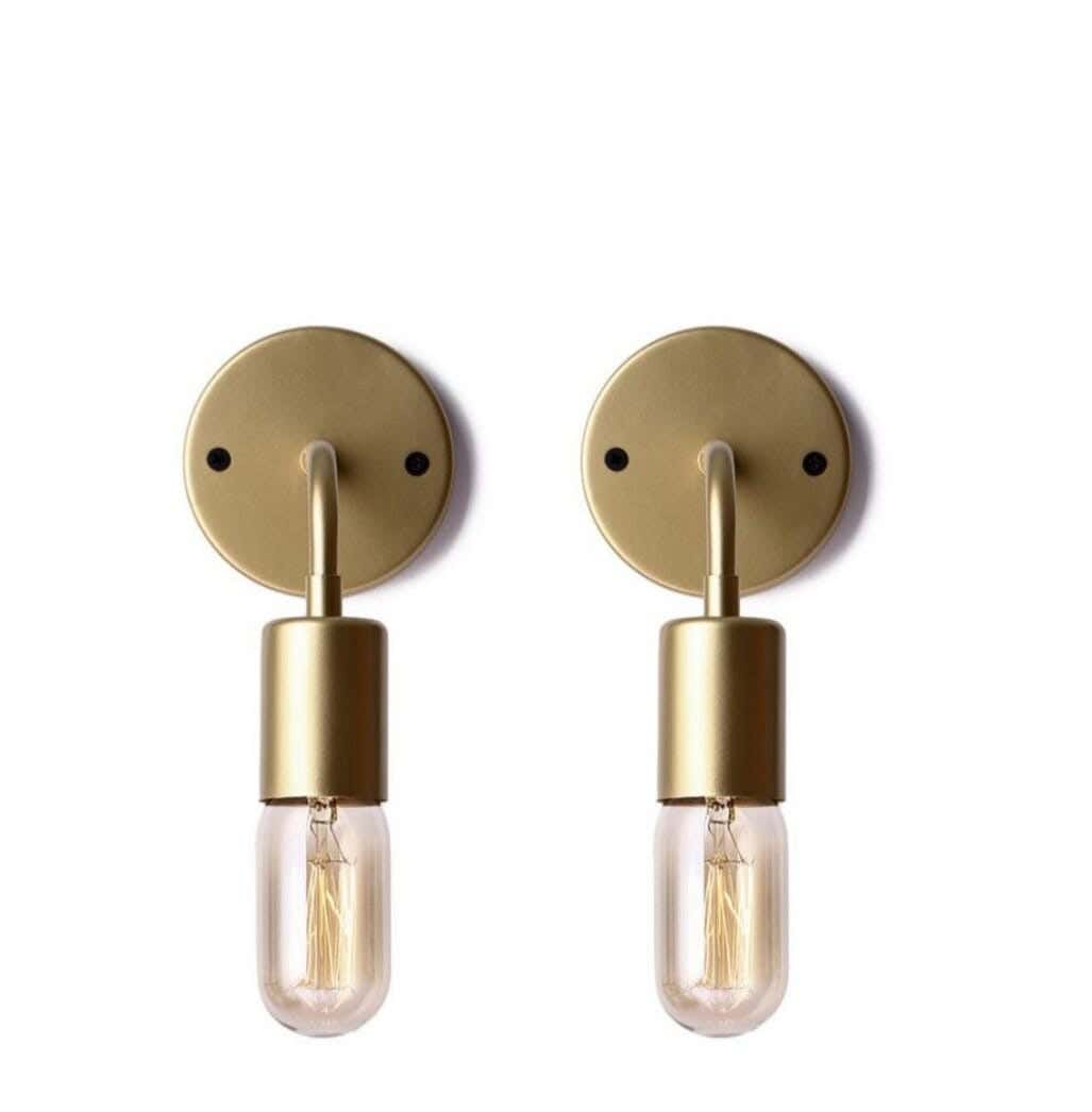 Wall Light, 2 Pieces, 12×15 cm - Gold