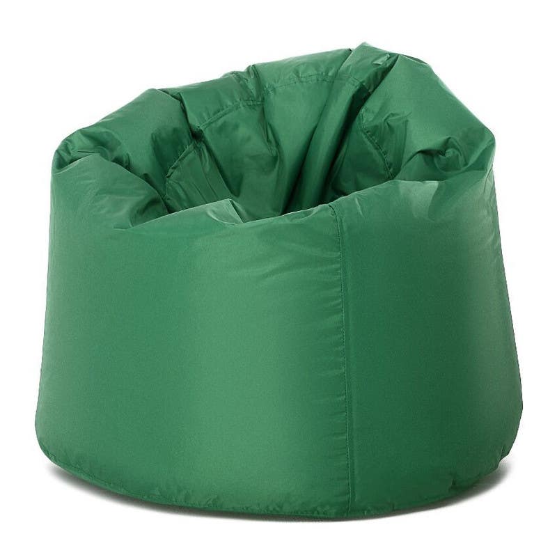 Cozy Round Bean Bag, 75x60x55 cm - Green