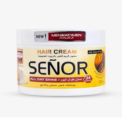 Senor Hair Cream With Natural Oils 225g, Unisex Adult