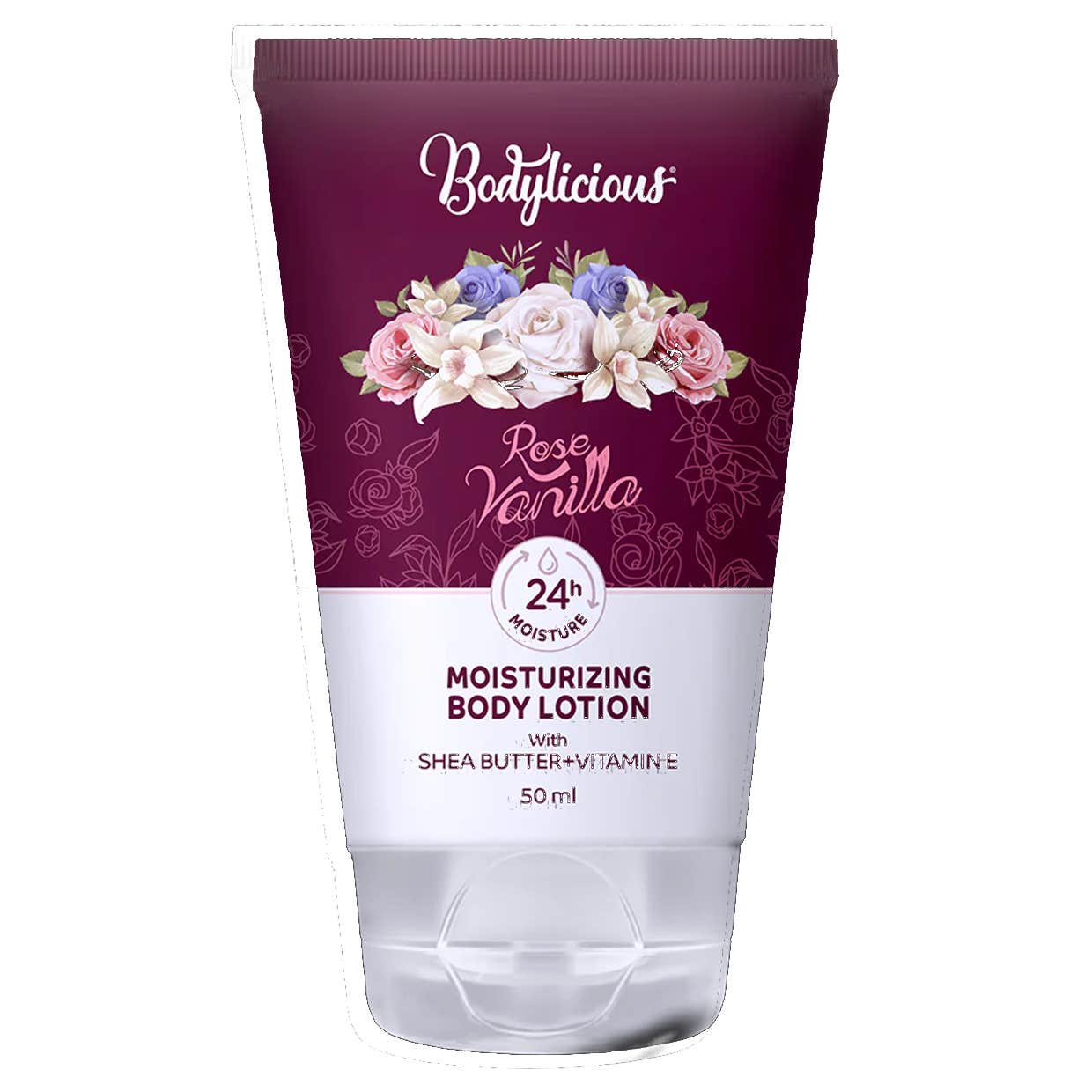 Bodylicious Rose Vanilla Lotion - 50ML, for Women