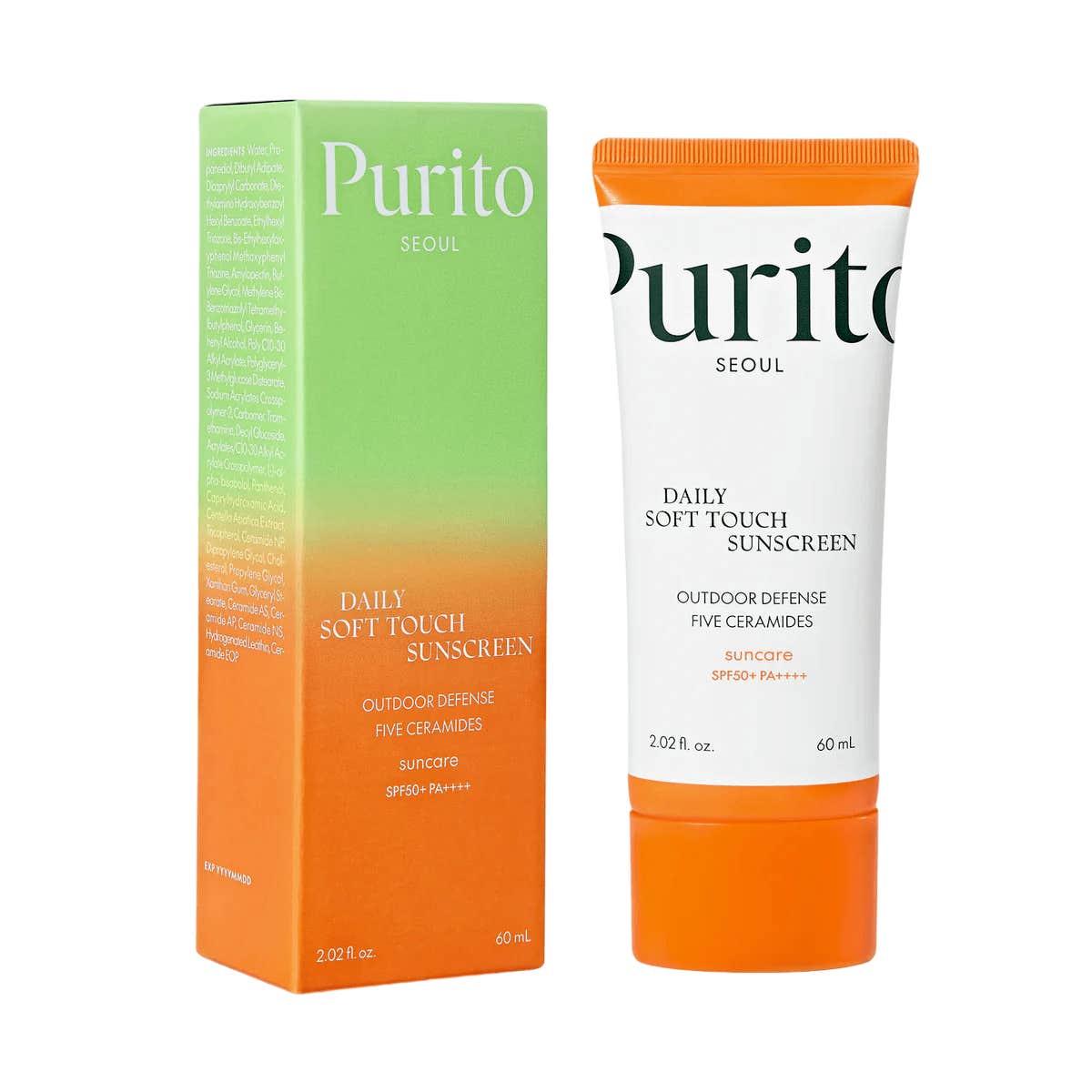 Purito Seoul Daily Soft Touch Sunscreen W.P SPF50+ 60ml, Unisex Adult