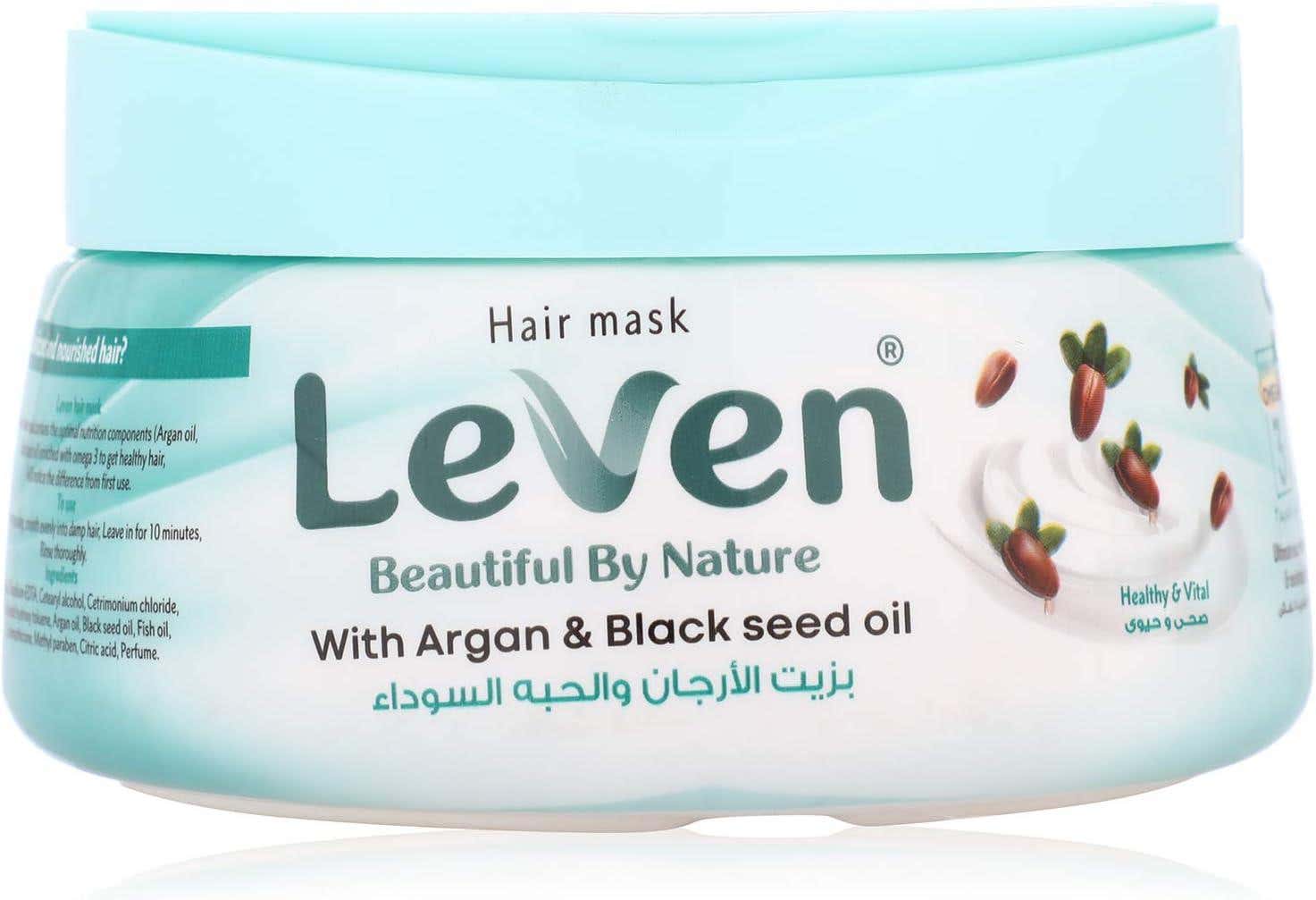 Levin Hair Mask B, Argan Oil and Black Seed, 800 ml, for Women