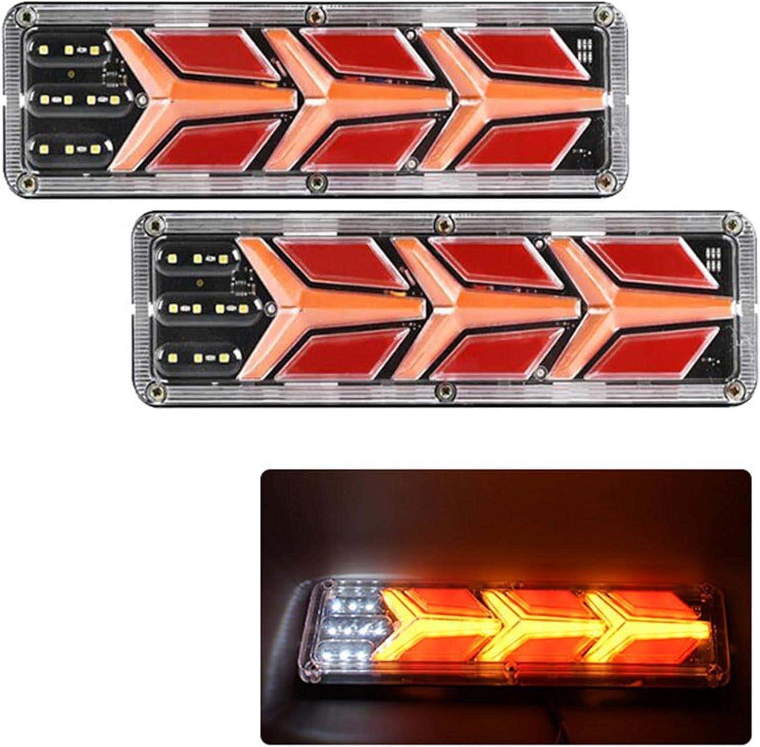 Generic, D-2207, Rear LED Light Set, 24V - White