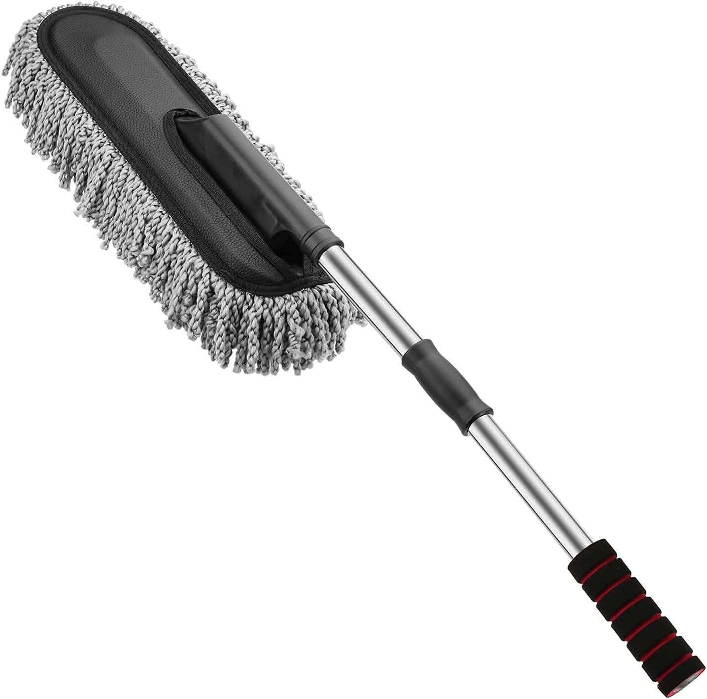 Car cleaning brush, plastic and metal, MX-717 - Grey