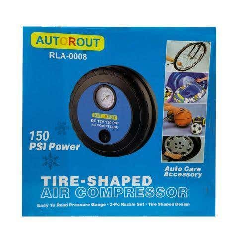 Toyota Style Round Car Air Compressor, 12V, RLA-0008 - Black