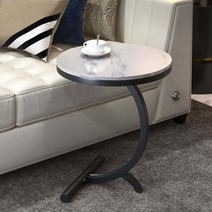 Metal side table, 35x50x35 cm - Black
