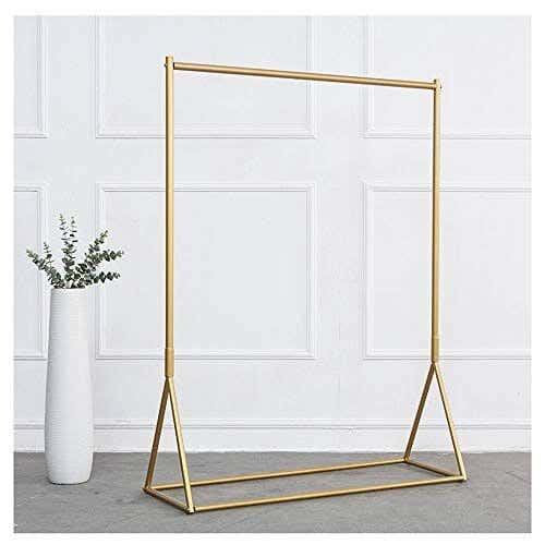 Metal Clothes Rack, Electrostatic Paint, 120 × 40 × 180 cm - Gold