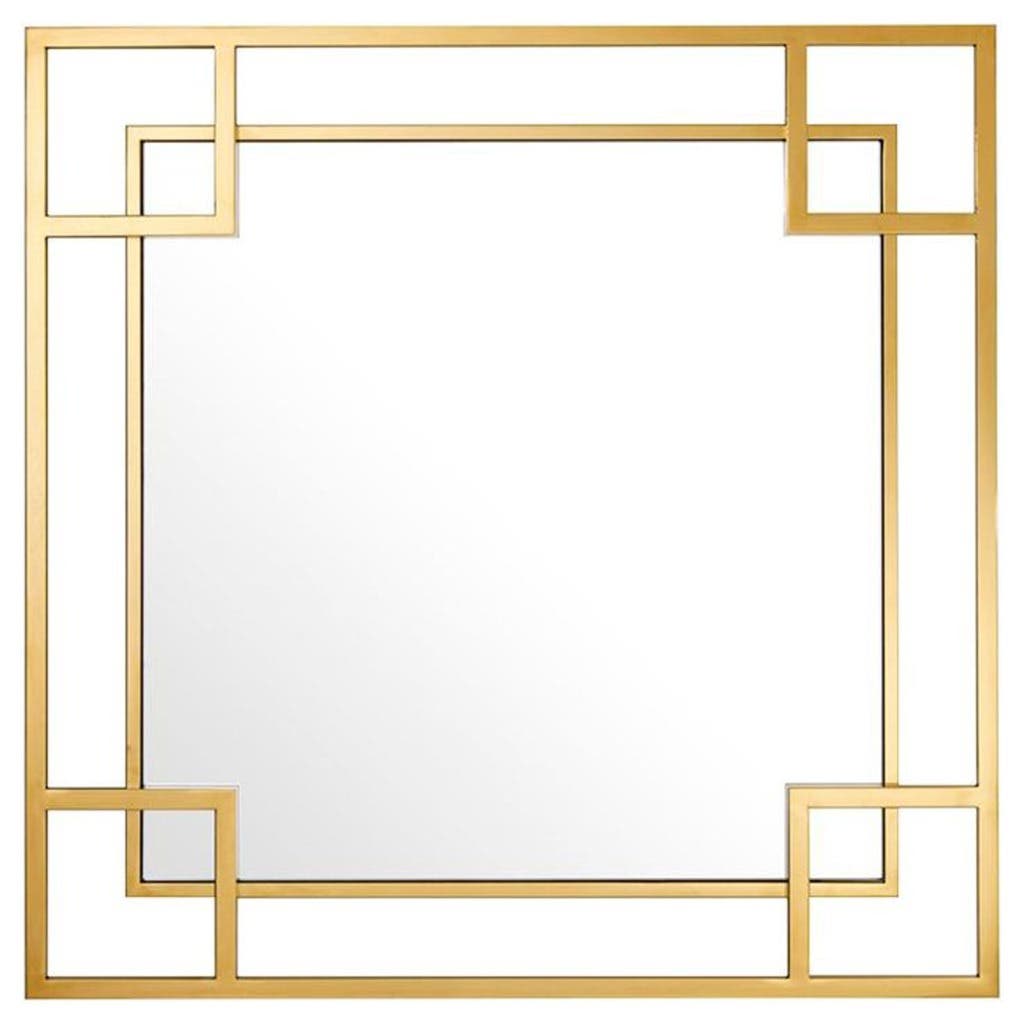 Metal Mirror, 75x75 cm - Gold
