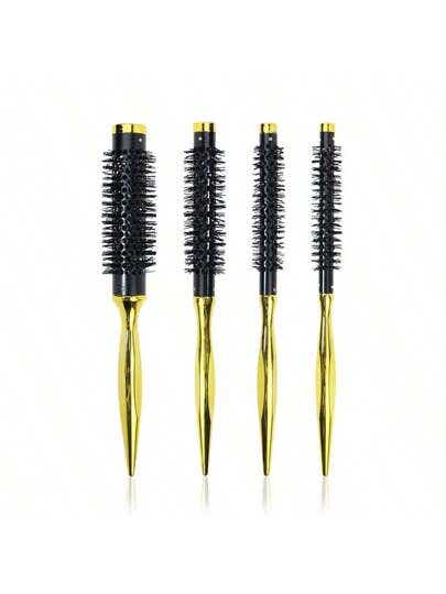 Hair Dryer Brush, 4 Pieces - Gold