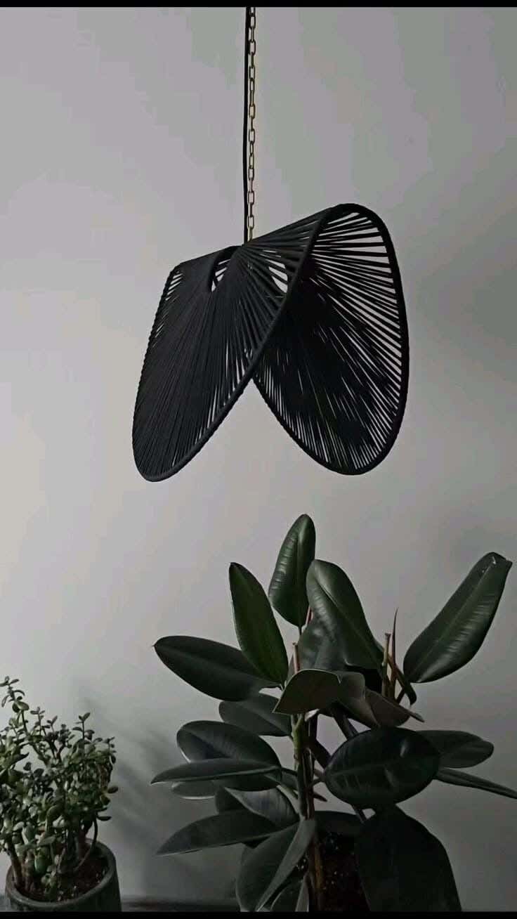 Ceiling chandelier, 25x25x40 cm, One Piece - Black